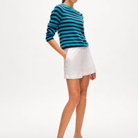 Cashmere Striped Sweatshirt