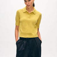 Cashmere Polo Top