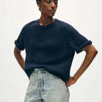 Cashmere Waffle Mesh Tee