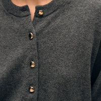 Cashmere Gold Button Cardigan