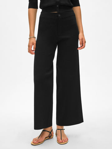 Superfine Organic Cotton Wide Leg Pant