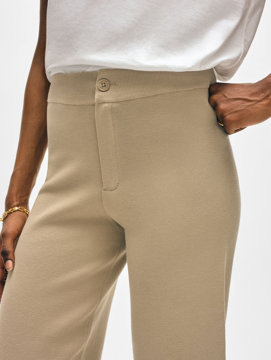 Superfine Organic Cotton Wide Leg Pant