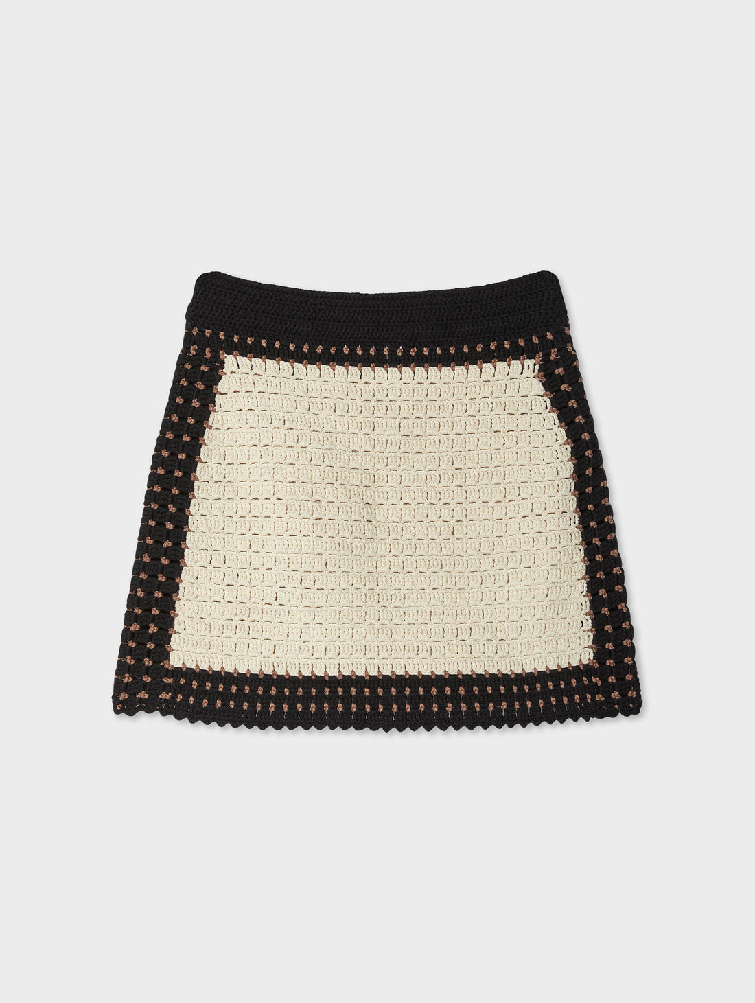 Hand-Crochet Cotton Mini Skirt